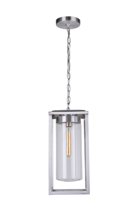 Craftmade ZA4821-SA One Light Outdoor Pendant, Satin Aluminum