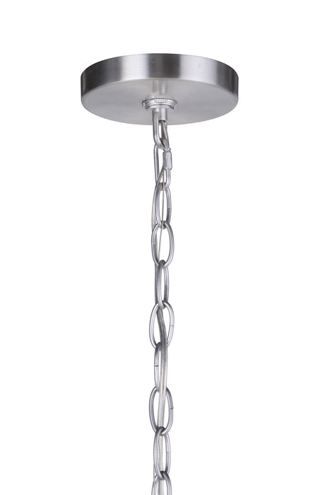 Craftmade ZA4821-SA One Light Outdoor Pendant, Satin Aluminum