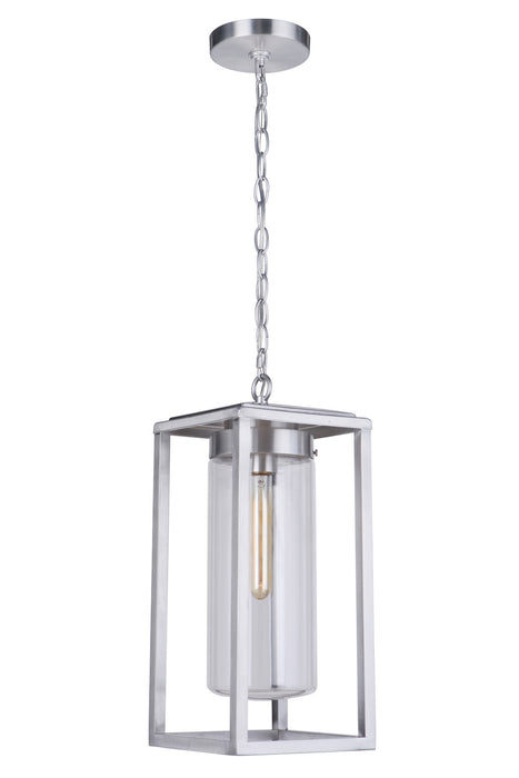 Craftmade ZA4821-SA One Light Outdoor Pendant, Satin Aluminum