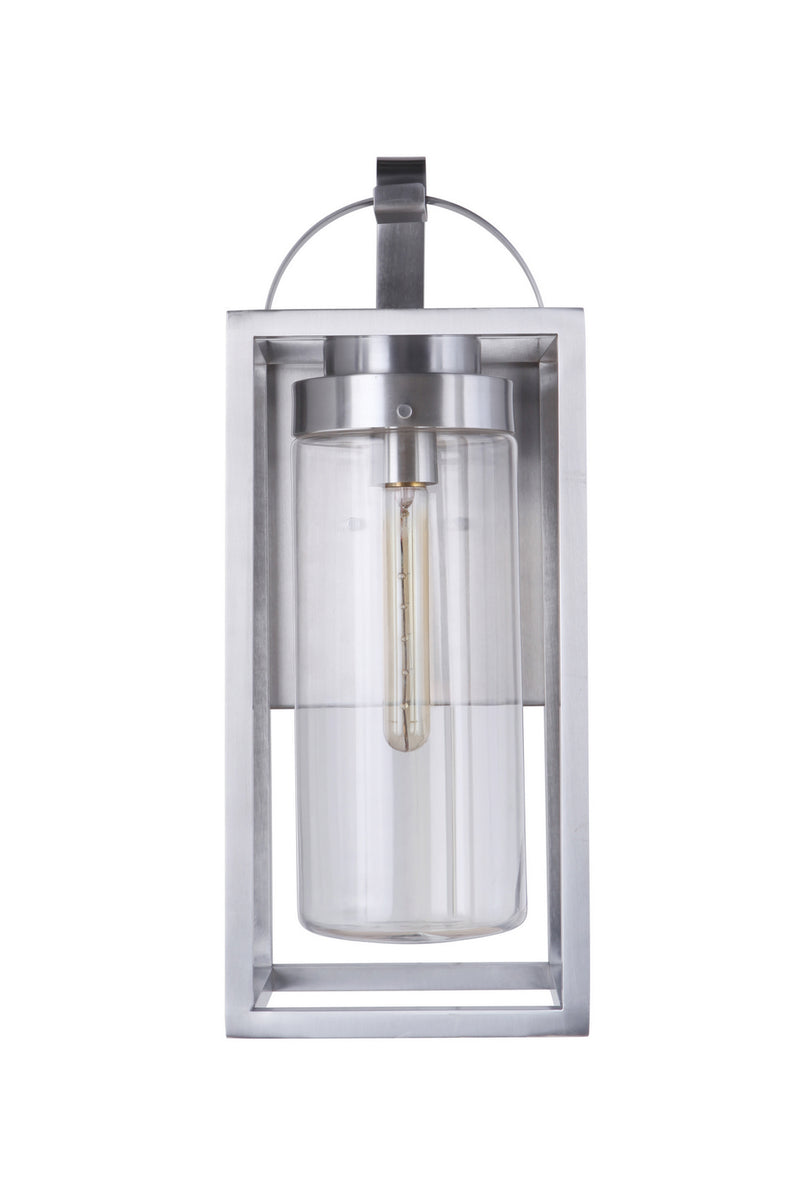 Craftmade ZA4824-SA One Light Outdoor Wall Mount, Satin Aluminum