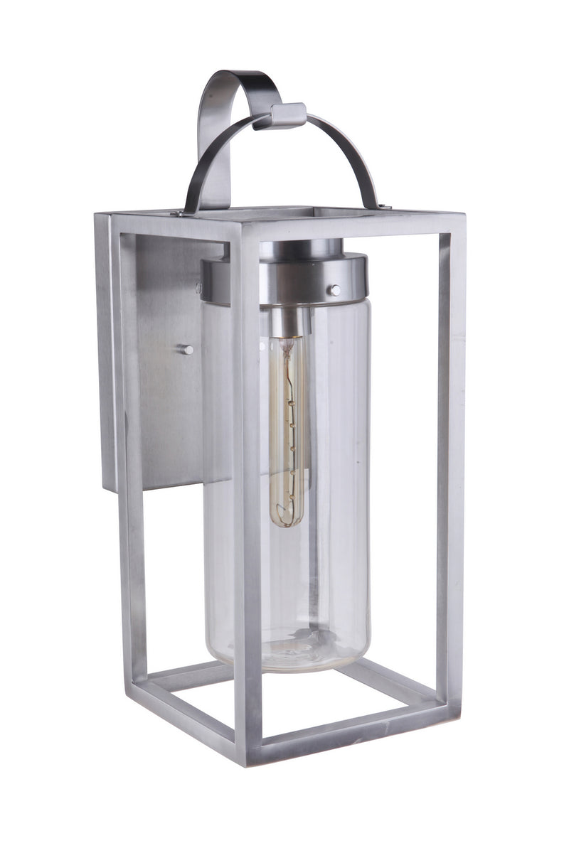 Craftmade ZA4824-SA One Light Outdoor Wall Mount, Satin Aluminum