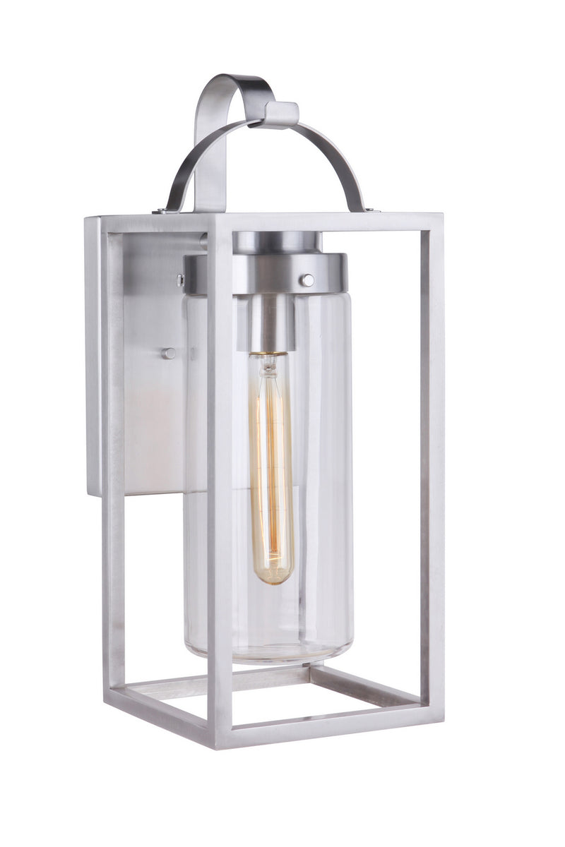 Craftmade ZA4824-SA One Light Outdoor Wall Mount, Satin Aluminum