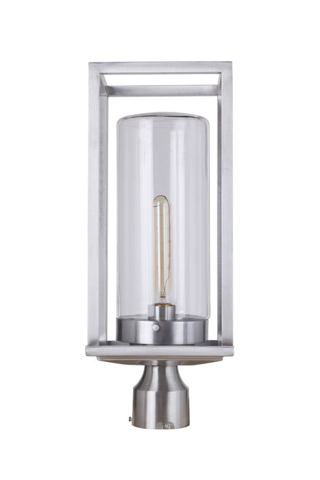 Craftmade ZA4825-SA One Light Outdoor Post Mount, Satin Aluminum