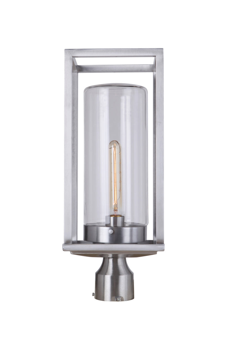 Craftmade ZA4825-SA One Light Outdoor Post Mount, Satin Aluminum