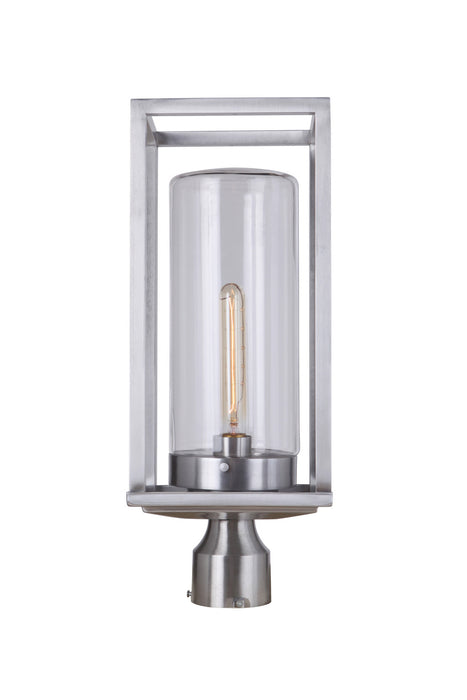 Craftmade ZA4825-SA One Light Outdoor Post Mount, Satin Aluminum