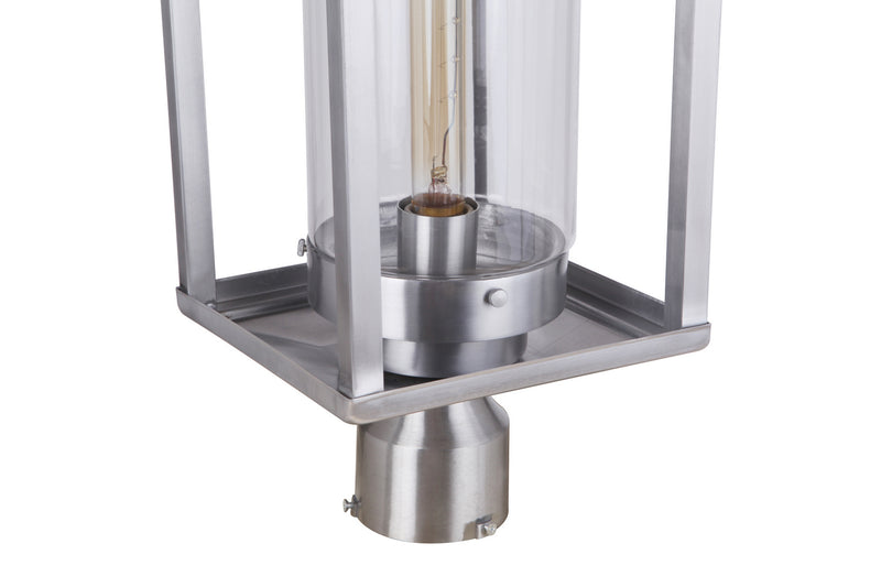Craftmade ZA4825-SA One Light Outdoor Post Mount, Satin Aluminum