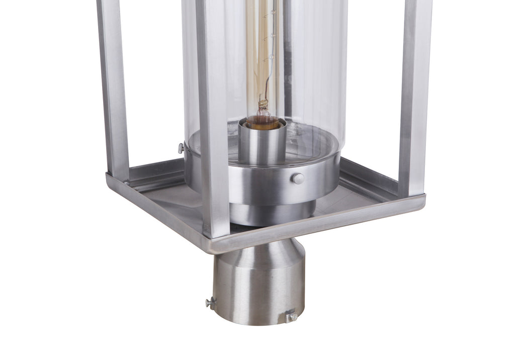 Craftmade ZA4825-SA One Light Outdoor Post Mount, Satin Aluminum