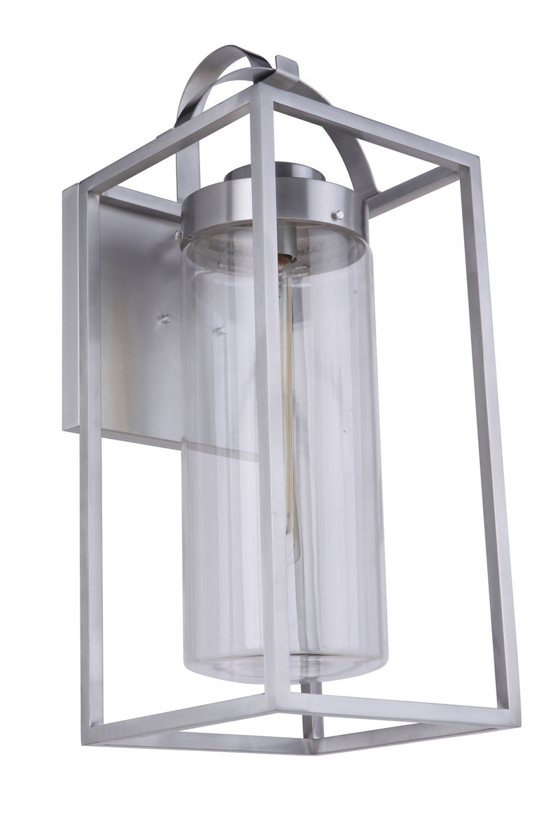 Craftmade ZA4834-SA One Light Outdoor Wall Mount, Satin Aluminum