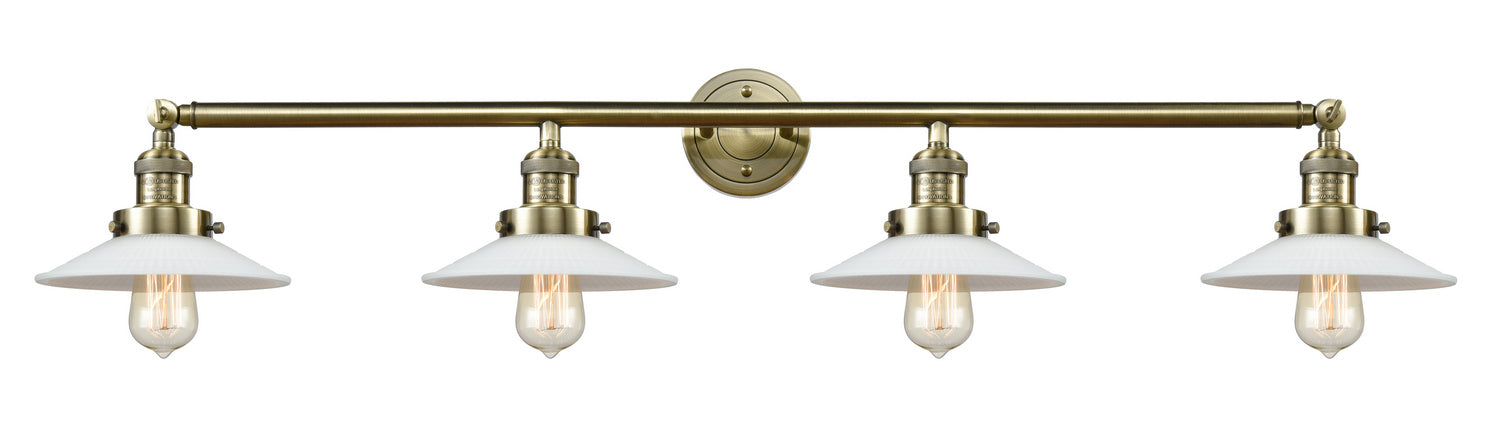 Innovations 215-AB-G1 Four Light Bath Vanity, Antique Brass