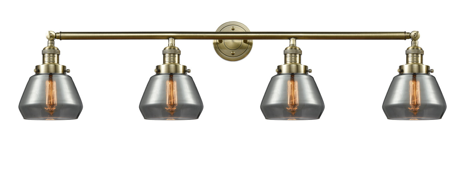 Innovations 215-AB-G173 Four Light Bath Vanity, Antique Brass