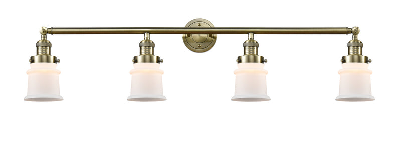 Innovations 215-AB-G181S Four Light Bath Vanity, Antique Brass