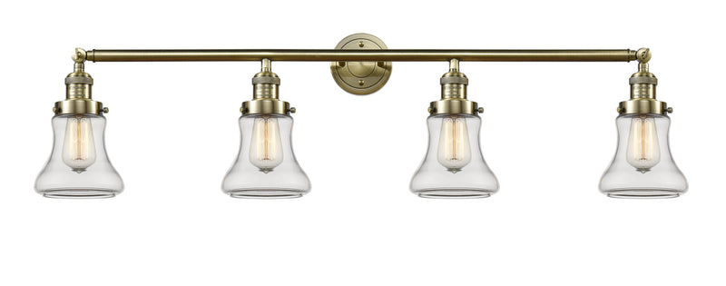 Innovations 215-AB-G192 Four Light Bath Vanity, Antique Brass