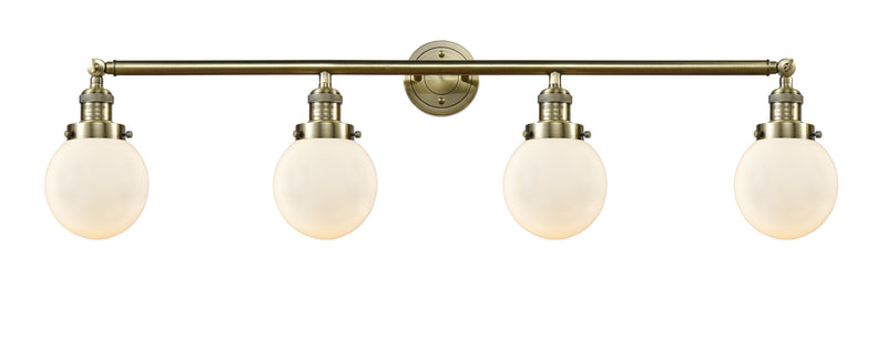 Innovations 215-AB-G201-6-LED LED Bath Vanity, Antique Brass
