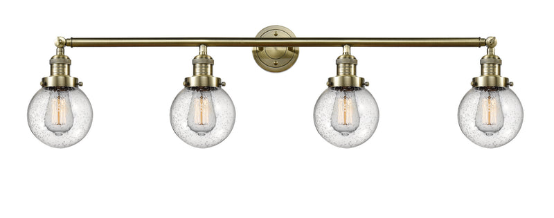 Innovations 215-AB-G204-6-LED LED Bath Vanity, Antique Brass