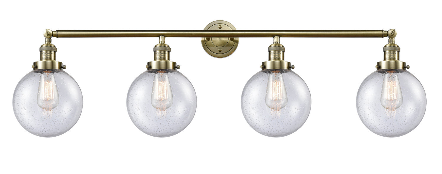 Innovations 215-AB-G204-8-LED LED Bath Vanity, Antique Brass