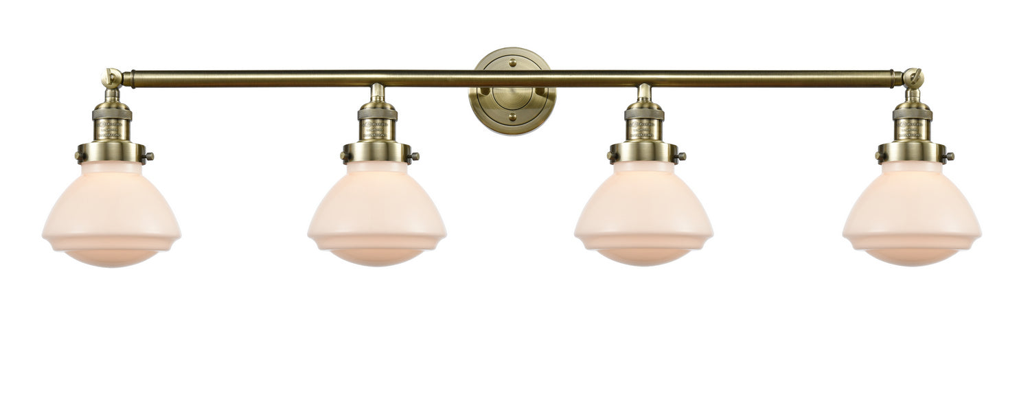 Innovations 215-AB-G321 Four Light Bath Vanity, Antique Brass
