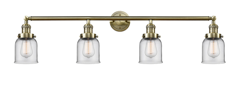 Innovations 215-AB-G52 Four Light Bath Vanity, Antique Brass