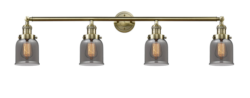 Innovations 215-AB-G53 Four Light Bath Vanity, Antique Brass