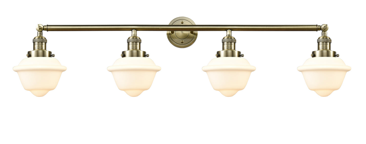 Innovations 215-AB-G531 Four Light Bath Vanity, Antique Brass