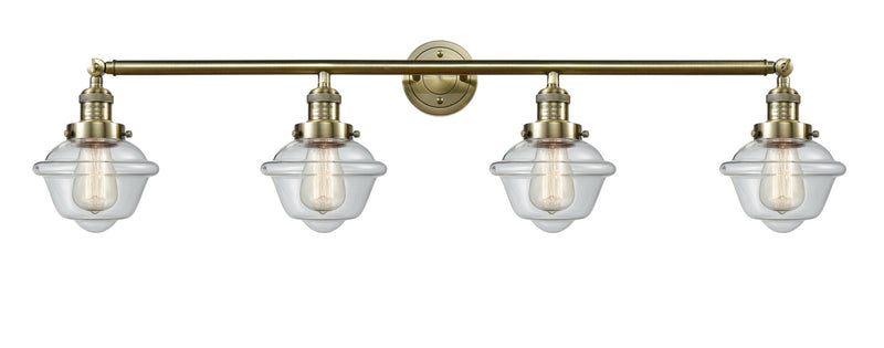 Innovations 215-AB-G532 Four Light Bath Vanity, Antique Brass
