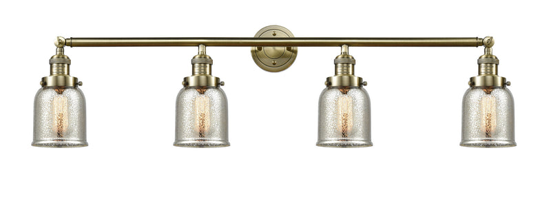 Innovations 215-AB-G58 Four Light Bath Vanity, Antique Brass