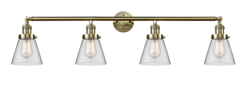 Innovations 215-AB-G62 Four Light Bath Vanity, Antique Brass