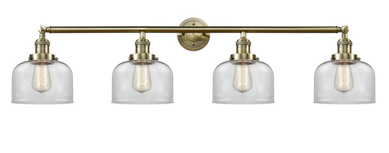 Innovations 215-AB-G72 Four Light Bath Vanity, Antique Brass