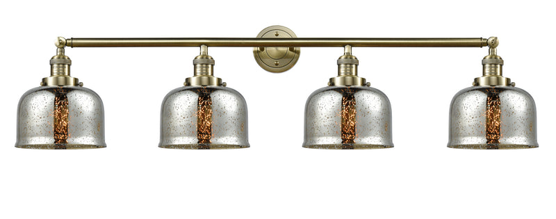 Innovations 215-AB-G78 Four Light Bath Vanity, Antique Brass