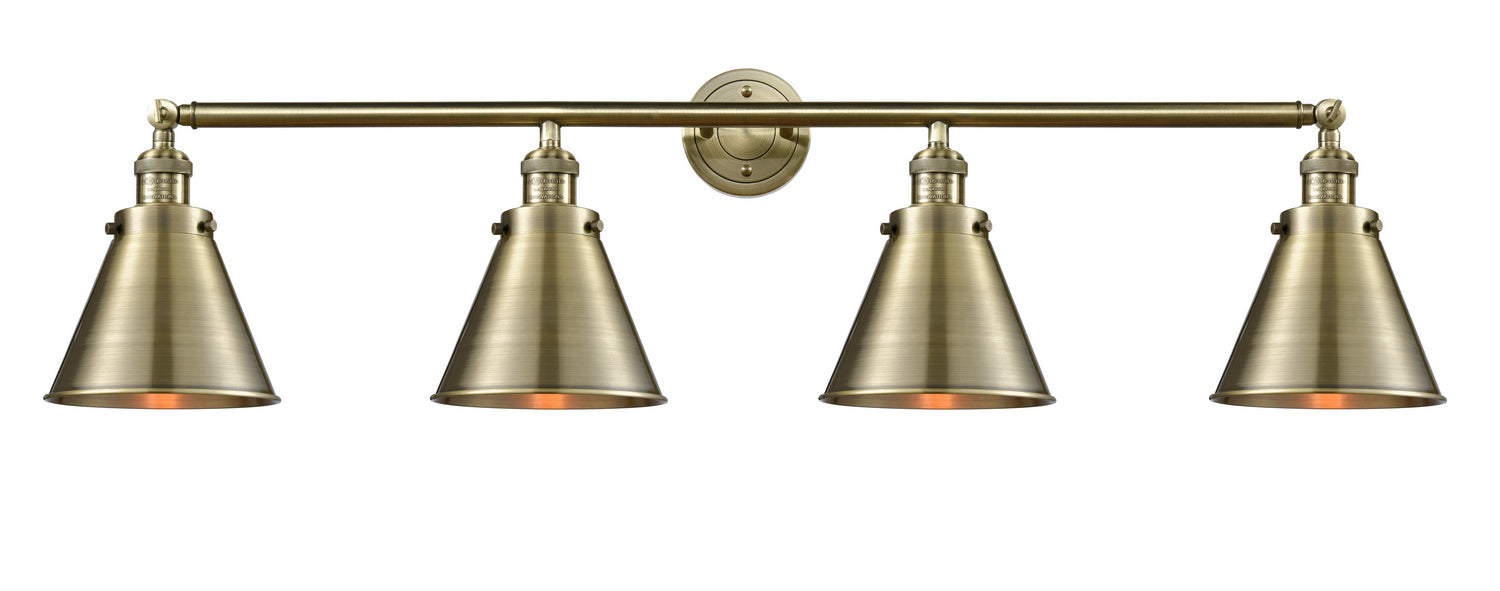 Innovations 215-AB-M13-AB Four Light Bath Vanity, Antique Brass