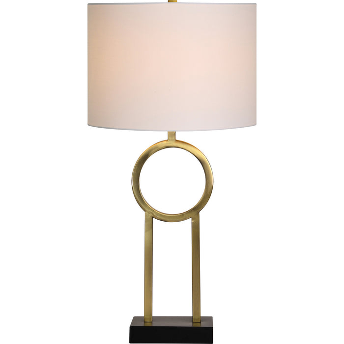 Renwil LPT1139-SET One Light Table Lamp, Antique -Brass Plated, Black Powder Coated