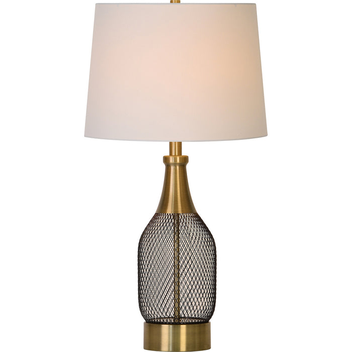 Renwil LPT1164-SET One Light Table Lamp, Antique-Brass Plated