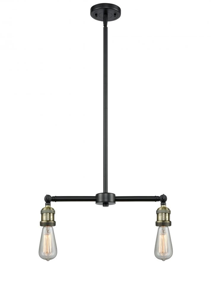 Innovations 209-BAB Two Light Island Pendant, Black Antique Brass