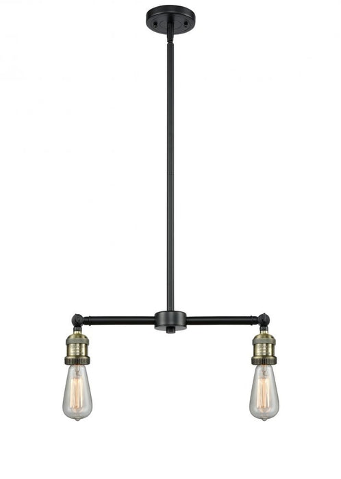 Innovations 209-BAB Two Light Island Pendant, Black Antique Brass