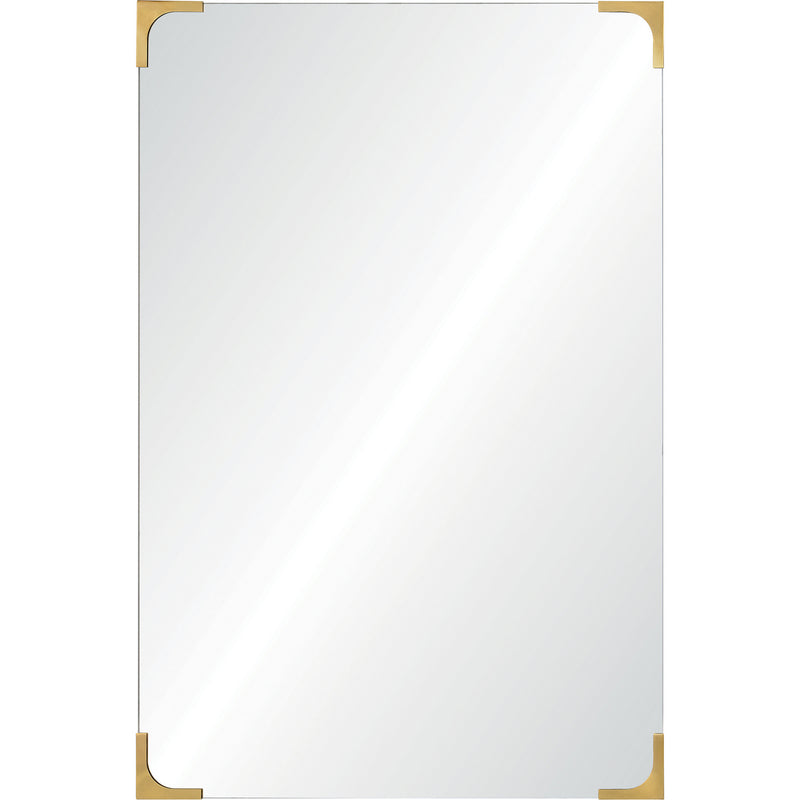 Renwil MT2418 Mirror, Clear,Antique Brass