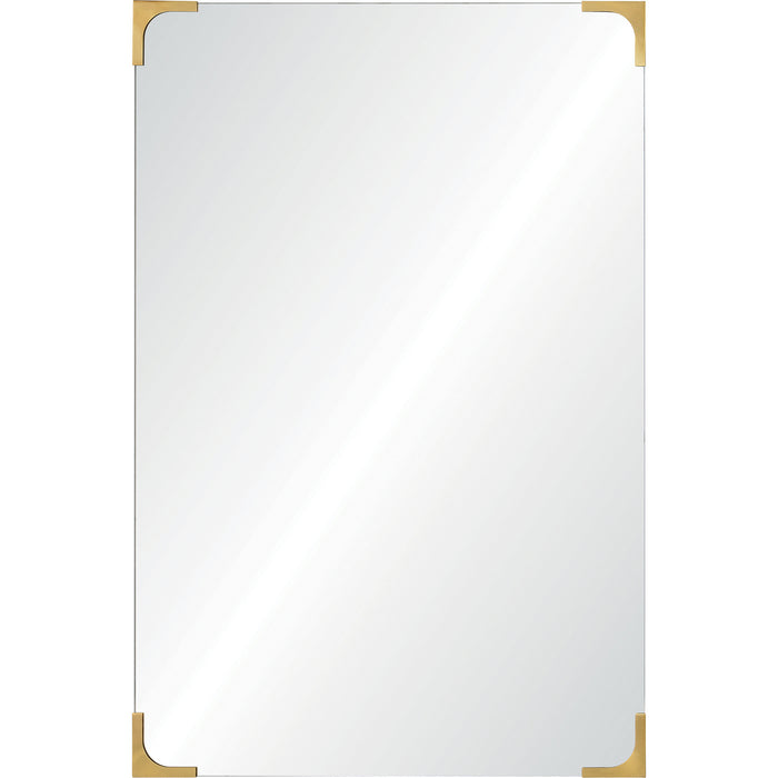 Renwil MT2418 Mirror, Clear,Antique Brass
