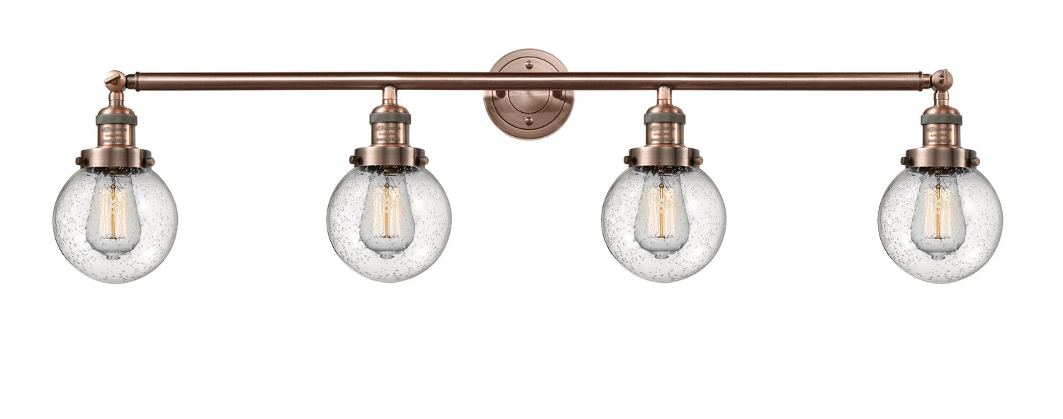 Innovations 215-AC-G204-6-LED LED Bath Vanity, Antique Copper
