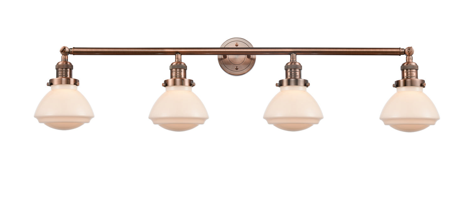 Innovations 215-AC-G321 Four Light Bath Vanity, Antique Copper