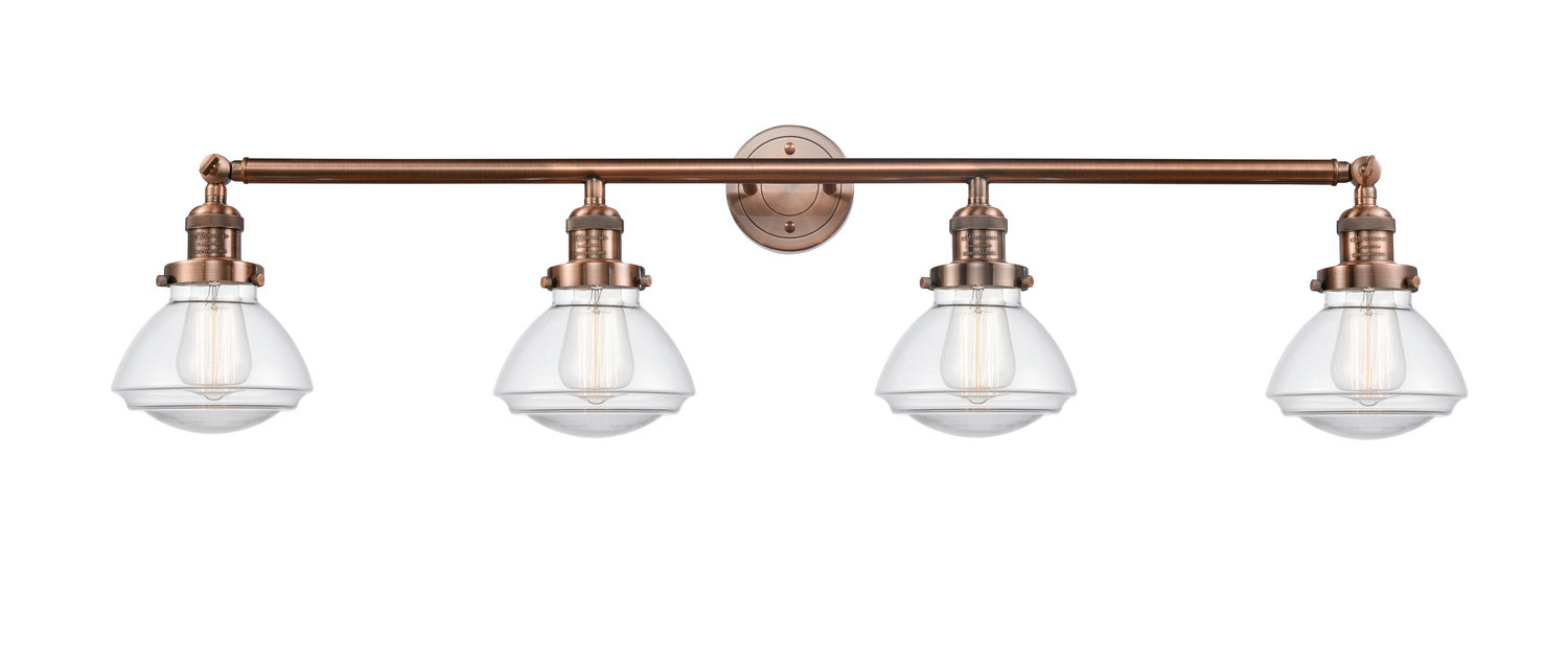 Innovations 215-AC-G322 Four Light Bath Vanity, Antique Copper