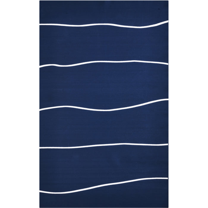 Renwil RCAYX-87945-34 Rug, Dark Blue,White Strip