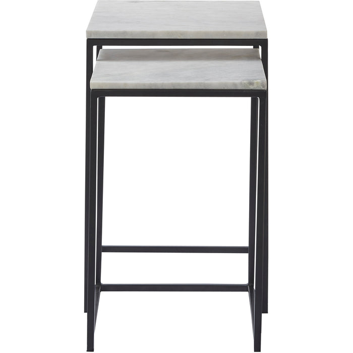 Renwil TAX390 Outdoor Nested Tables, Black, White