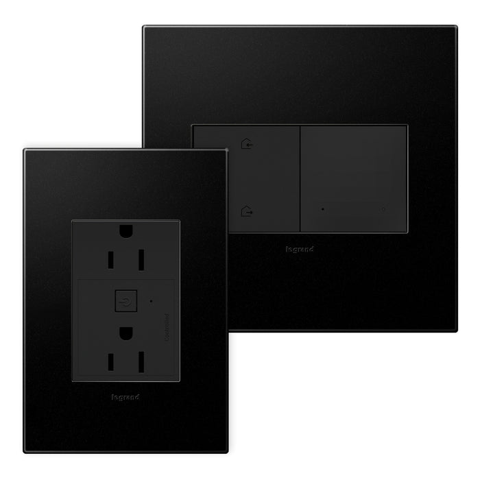 Legrand WNAH15KITG1 Outlet Kit With H/A Switch, Graphite