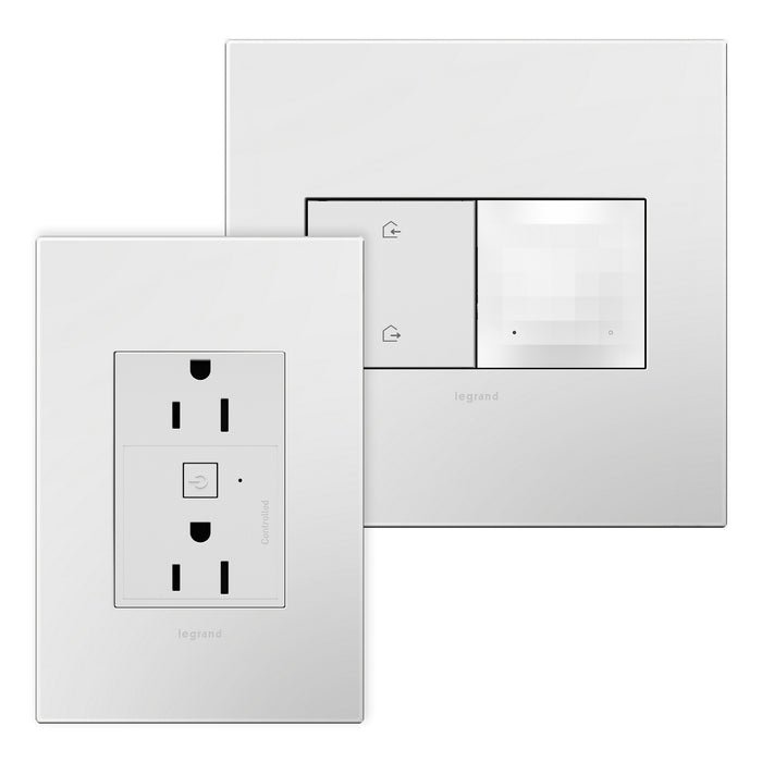 Legrand WNAH15KITW1 Outlet Kit With H/A Switch, White