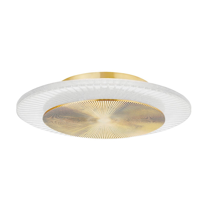 Corbett Lighting 328-16-VPB LED Flush Mount, Vintage Polished Brass