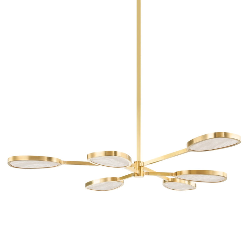 Corbett Lighting 338-06-VB LED Chandelier, Vintage Brass
