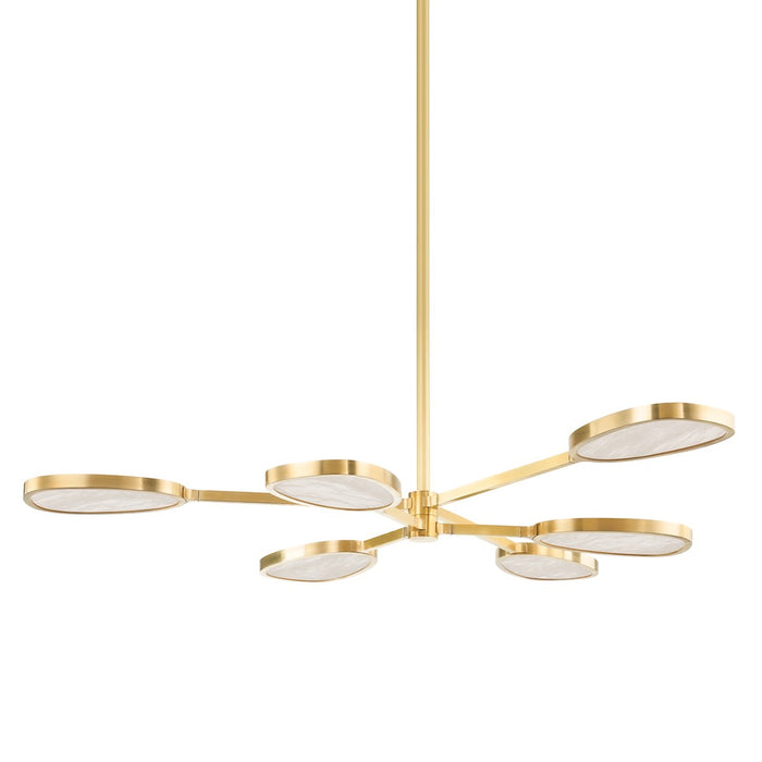 Corbett Lighting 338-06-VB LED Chandelier, Vintage Brass