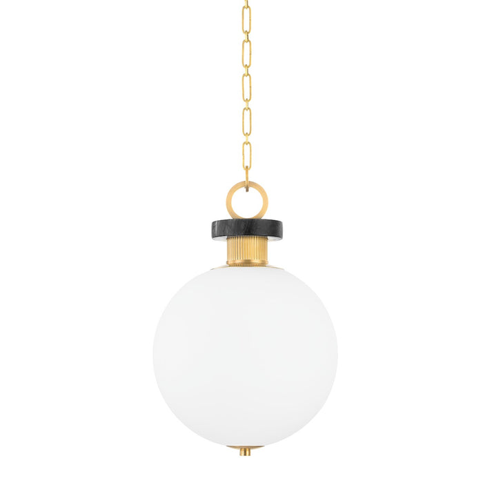 Corbett Lighting 395-13-VB One Light Pendant, Vintage Brass