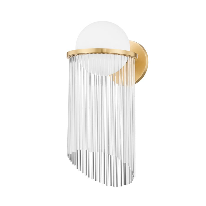 Corbett Lighting 398-01-AGB One Light Wall Sconce, Aged Brass