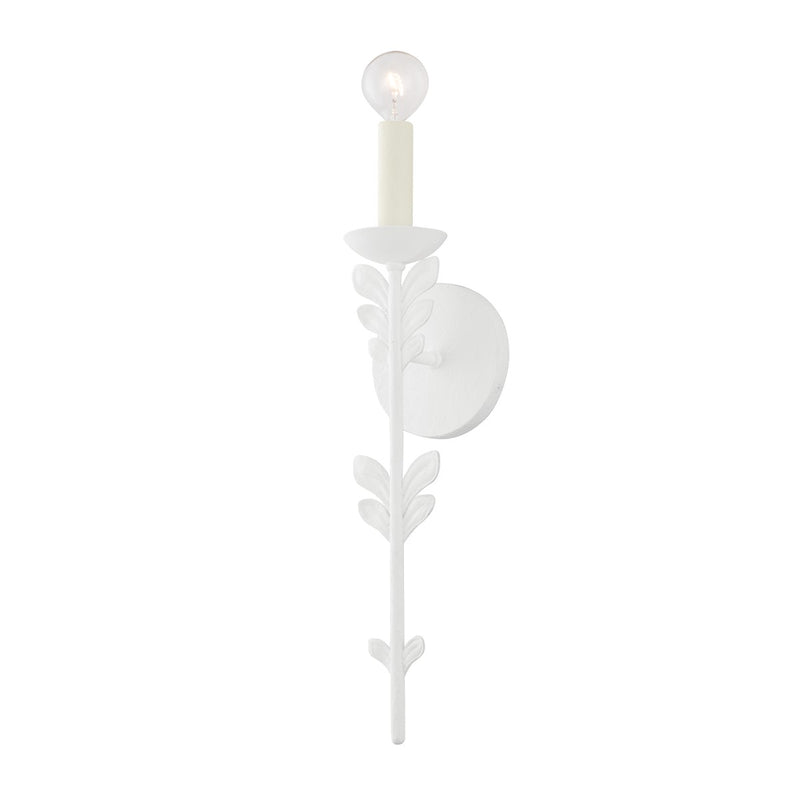 Troy Lighting B4411-GSW One Light Wall Sconce, Gesso White