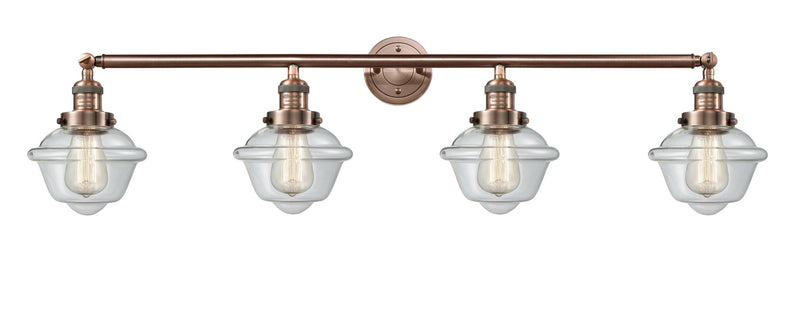 Innovations 215-AC-G532 Four Light Bath Vanity, Antique Copper
