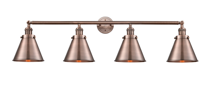 Innovations 215-AC-M13-AC Four Light Bath Vanity, Antique Copper